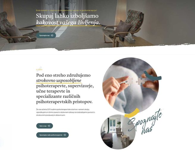 spletna stran CORP - Center za osebnostni razvoj in psihoterapijo